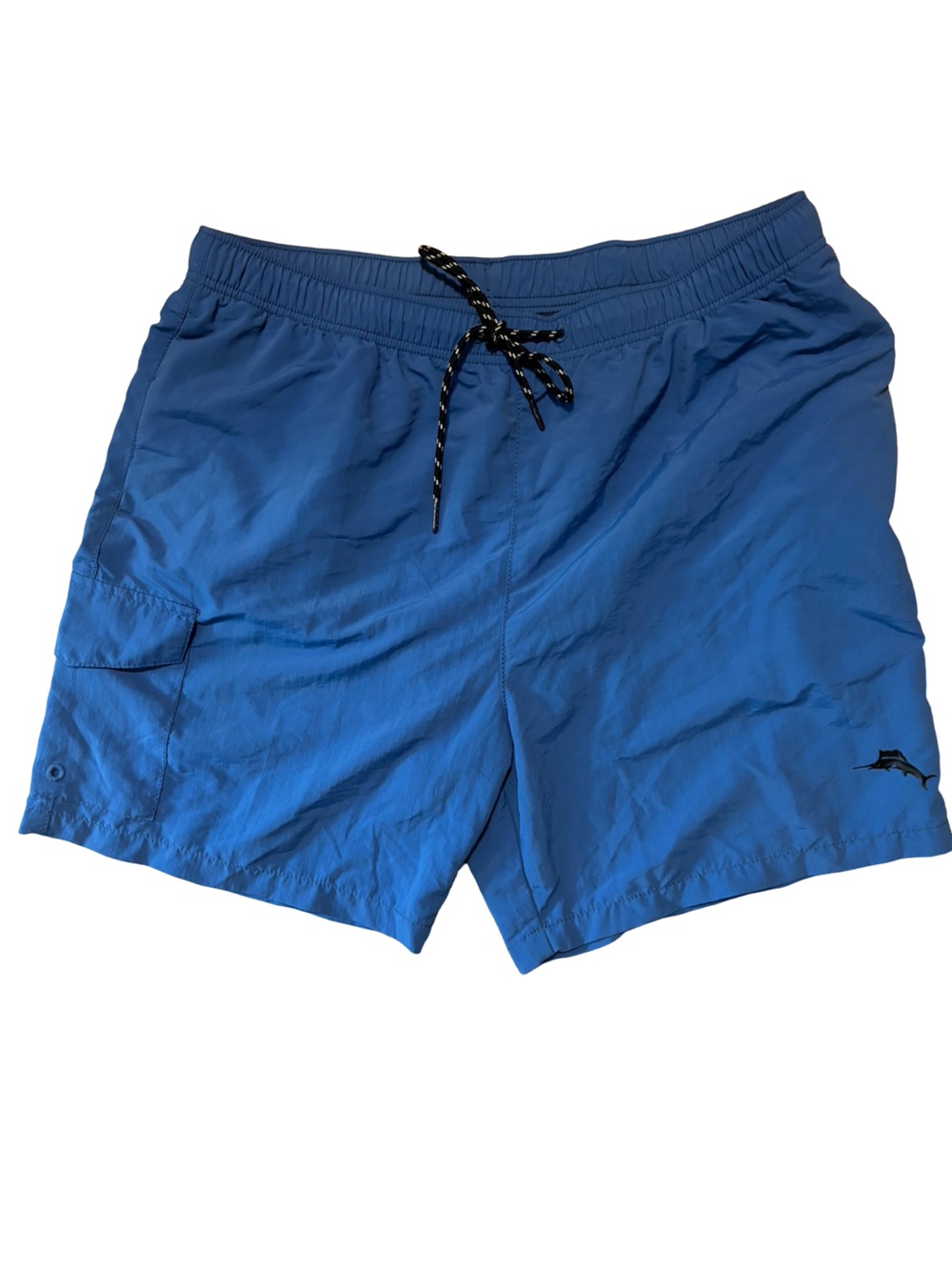 Tommy Bahama Vacation Summer Blue Swim Nylon Mesh Lined Trunks Shorts Size Large